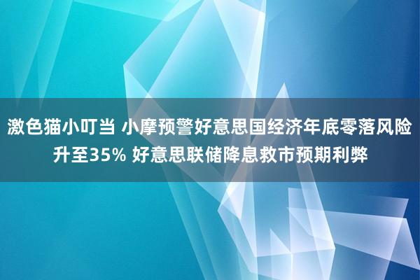 激色猫小叮当 小摩预警好意思国经济年底零落风险升至35% 好意思联储降息救市预期利弊