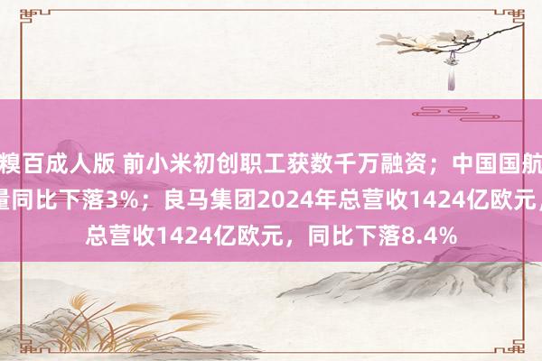 糗百成人版 前小米初创职工获数千万融资；中国国航：2月游客盘活量同比下落3%；良马集团2024年总营收1424亿欧元，同比下落8.4%